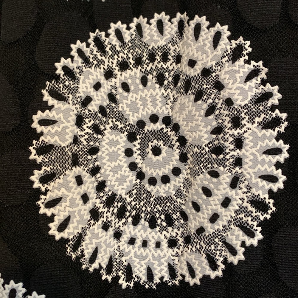 COPY - Papillon Mandala Lace Overlay Skater Dress Size Medium - Picture 6 of 16